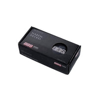 BBS 3D Nabendeckel schwarz mit Logo Weissgold (Set 4 Stk)