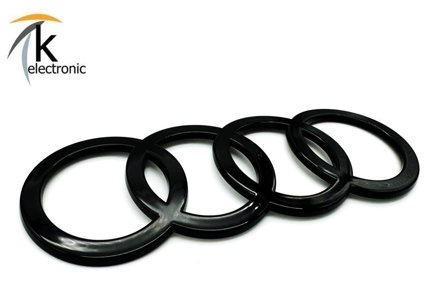 AUDI A3 8Y Ringe Emblem schwarz glänzend hinten für Heckklappe Limousine Facelift ab 2025