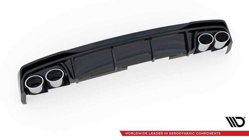 Heckdiffusor mit Endrohrblenden für Audi S6 C8 von Maxton Design