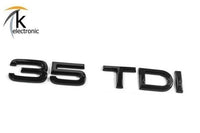 Audi A1 GB 35 TDI Schriftzug schwarz hinten