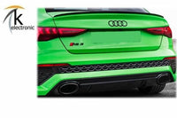 AUDI RS3 8Y Schriftzug schwarz rote Raute hinten