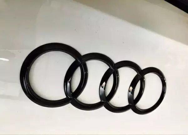 Audi Ringe Hinten Schwarz für Audi A4 8K B8
