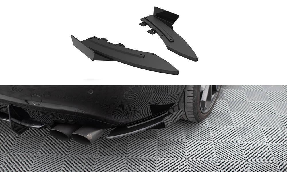 Seitliche Heck Diffusor Erweiterung Street Pro mit Flaps für Audi Audi A5 S-Line / S5 Coupe / Cabrio 8T von Maxton Design