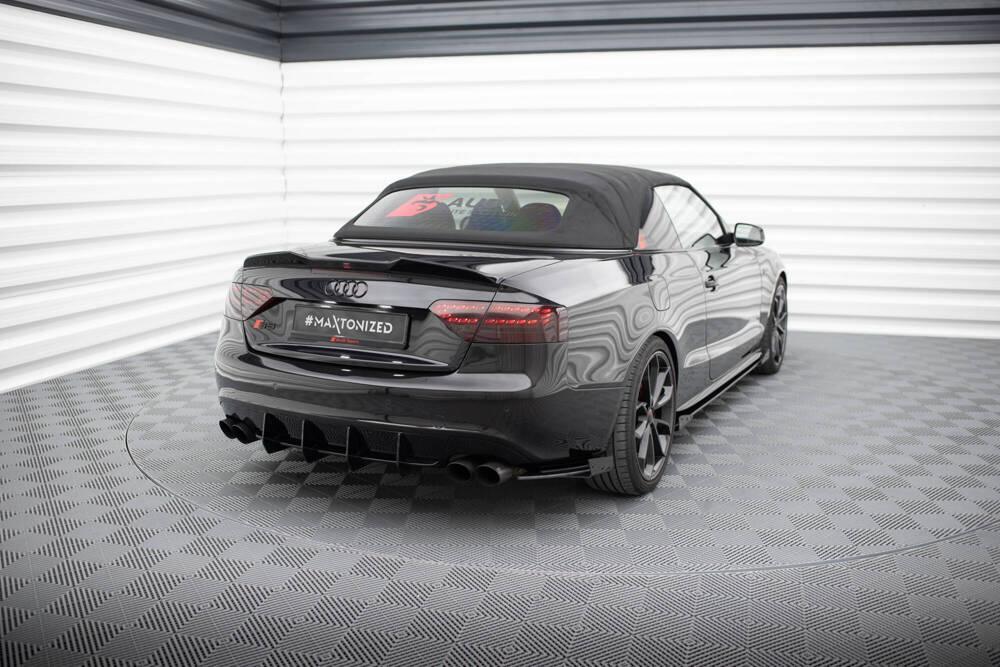 Seitliche Heck Diffusor Erweiterung Street Pro mit Flaps für Audi Audi A5 S-Line / S5 Coupe / Cabrio 8T von Maxton Design