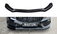 Front Lip / Front Splitter / Front Approach V.1 for Mercedes Benz C-Class C43 AMG W205 by Maxton Design