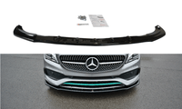 Front lip / front splitter / front apron V.1 for Mercedes CLA C117 AMG-LINE facelift by Maxton Design