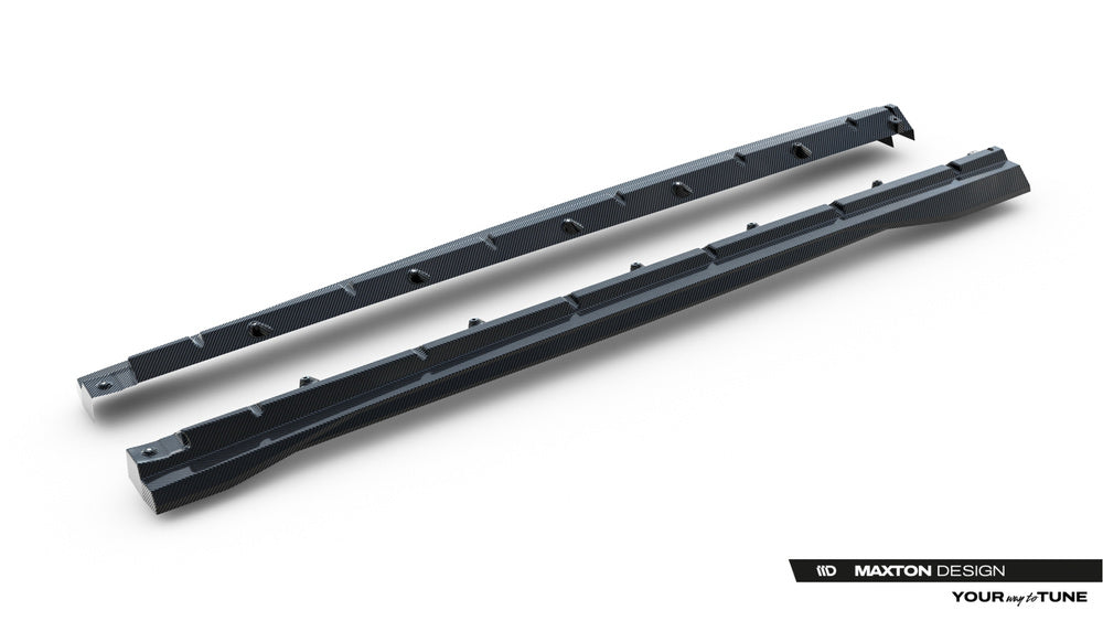 Carbon Seitenschweller Erweiterung für Audi SQ8 / Q8 S-Line Mk1 Facelift von Maxton Design