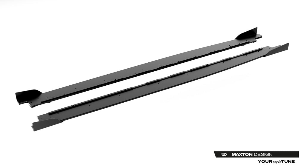 Seitenschweller Erweiterung Street Pro mit Flaps für Cupra Leon ST / Hatchback Aero Mk1 / Mk1 Facelift von Maxton Design