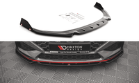 Front Splitter / Cup Schwert / Frontansatz V.1 mit Flaps für Hyundai I30 N MK3 Facelift von Maxton Design