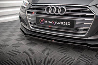 Front Lippe / Front Splitter / Frontansatz V.1 für Audi A5 / S5 5F Coupe Sportback S-Line von Maxton Design