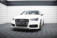 Front Lippe / Front Splitter / Frontansatz V.2 für Audi A3 S-Line 8V Sportback von Maxton Design