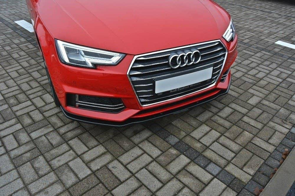 Front Lippe / Front Splitter / Frontansatz V.2  für Audi S4 / A4 S-Line B9 von Maxton Design