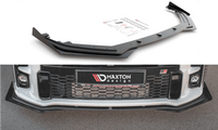 Front Lippe / Front Splitter / Frontansatz Street Pro mit Flaps für Toyota GR Yaris MK4 von Maxton Design