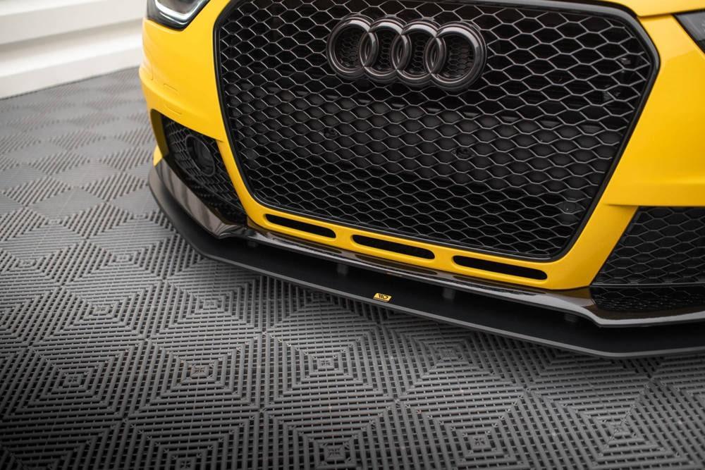 Front Lippe / Front Splitter / Frontansatz Street Pro für Audi RS4 B8 von Maxton Design