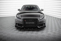 Front Lippe / Front Splitter / Frontansatz Street Pro mit Flaps für Audi A5 S-Line / S5 8T von Maxton Design