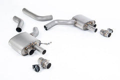 Milltek sports exhaust system from cat for Audi RS7 C8 4.0 V8 bi-turbo Signature Series Titan from 2019