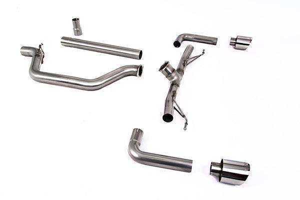 Milltek Sportabgasanlage ab Partikelfilter für VW Golf Mk8 GTi Clubsport Facelift 300ps ab 2024 Race