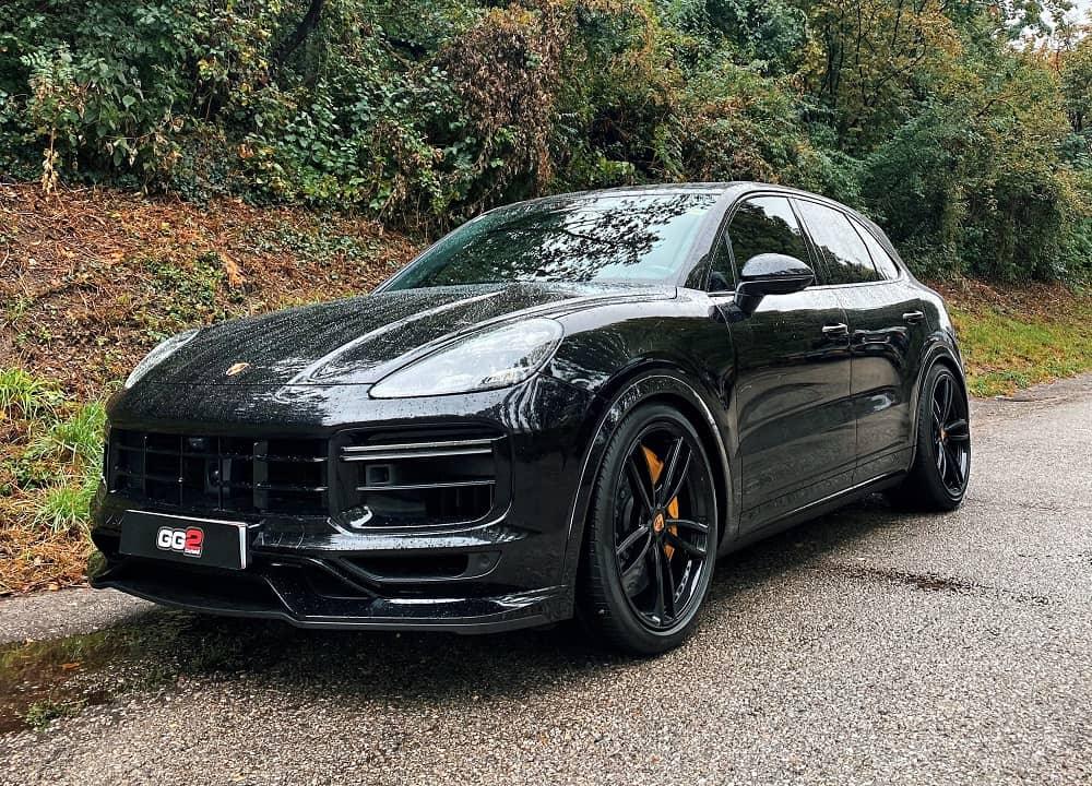 Tieferlegungsmodul Porsche Cayenne Turbo mit App Steuerung