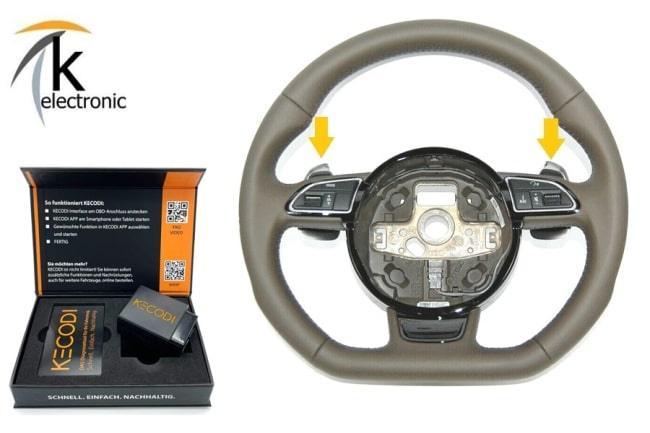 Audi A4 8K B8 Schaltwippen Lenkrad Nachrüstpaket