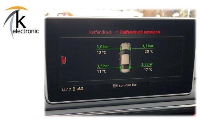 Audi A4 B9 8W aktive Reifendruckkontrolle Luftdruck im MMI Nachrüstpaket