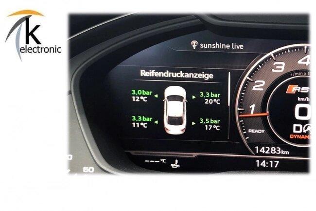 Audi A4 B9 8W aktive Reifendruckkontrolle Luftdruck im MMI Nachrüstpaket