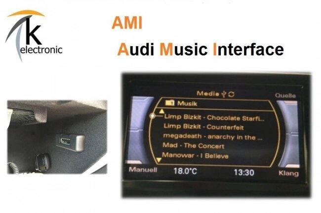 Audi A5 8T 8F AMI music interface USB Musik MMI3G Nachrüstpaket
