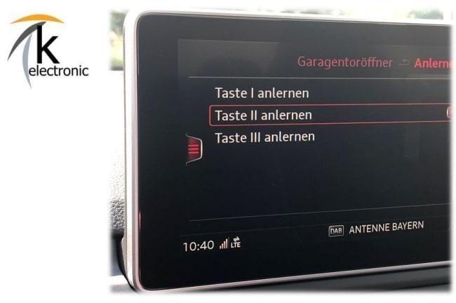 Audi A5 F5 B9 HomeLink Garagentoröffner Nachrüstpaket