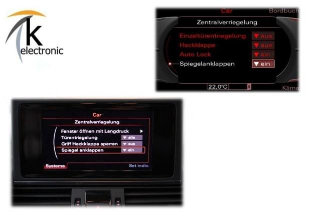 Audi A7 4G elektrisch anklappbare Spiegel Nachrüstpaket