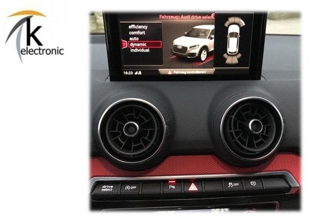 Audi Q2 GA Einparkhilfe vorne + hinten optische Darstellung Nachrüstpaket
