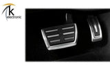 Audi Q4 e-tron Pedalkappen Edelstahl/Alu Optik Nachrüstpaket
