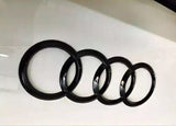 Audi Ringe Hinten Schwarz für Audi A5 8T