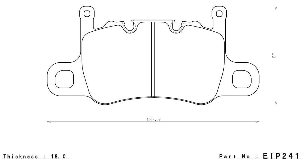 Endless N35S Bremsbeläge Hinterachse für Porsche 991.2 GT3 / GT3 RS