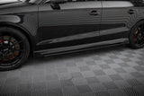 Seitenschweller Erweiterung Street Pro V.1 mit Flaps für Audi RS3 8V Facelift Limousine von Maxton Design