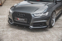 Front Lippe / Front Splitter / Frontansatz für Audi S6 / A6 S-Line C7 FL von Maxton Design