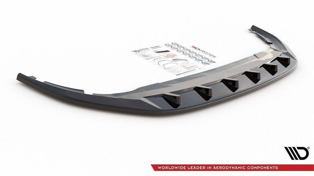 Front Lip / Front Splitter / Front Approach V.1 for VW Golf 8 by Maxton Design