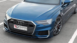 Front Diffusor / Front Splitter / Cup Schwert / Frontansatz V.2 für Audi A6 S-Line / S6 C8 von Maxton Design