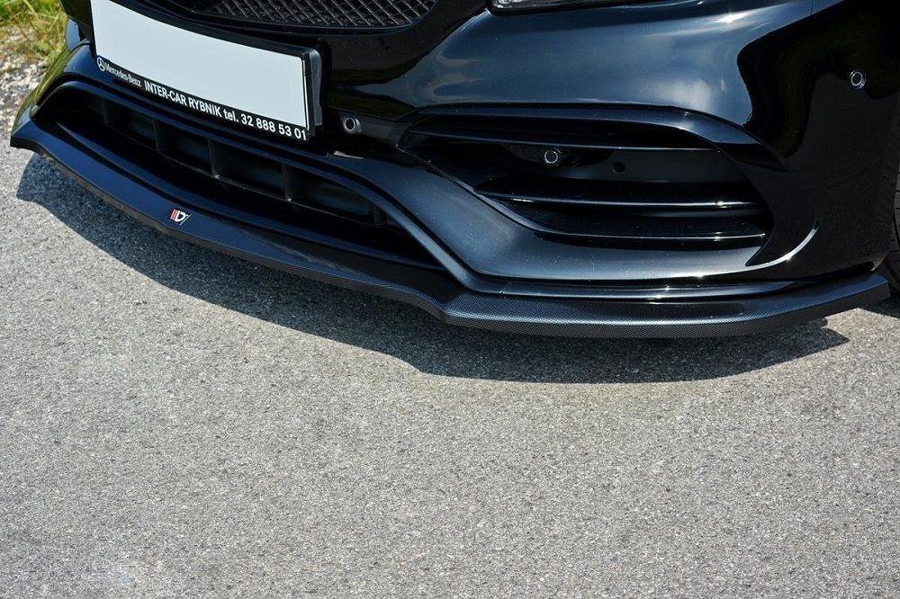 Front Lip / Front Splitter / Front Approach V.1 for Mercedes Benz A-Class W176 AMG Facelift by Maxton Design