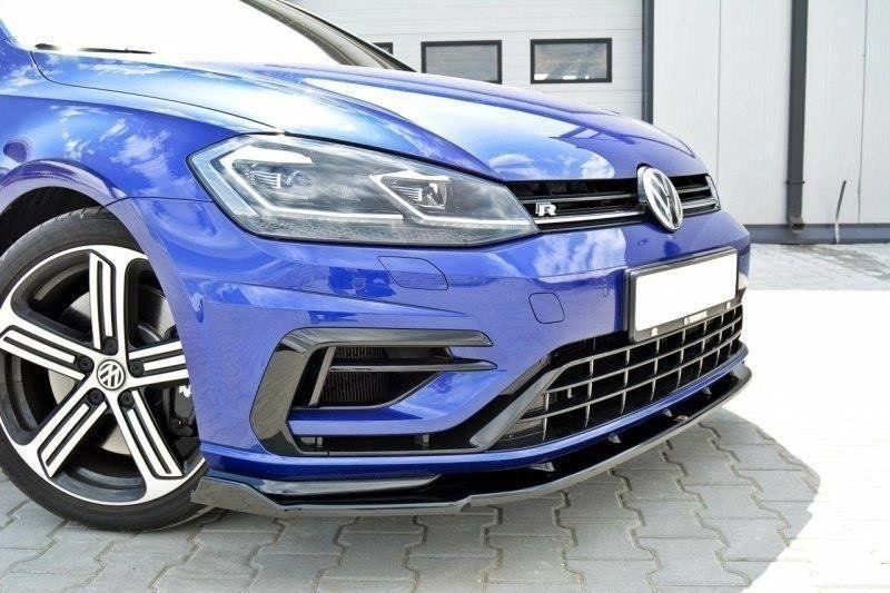 Front Lip / Front Splitter / Front Approach V.1 for VW Golf 7 R Facelift by Maxton Design