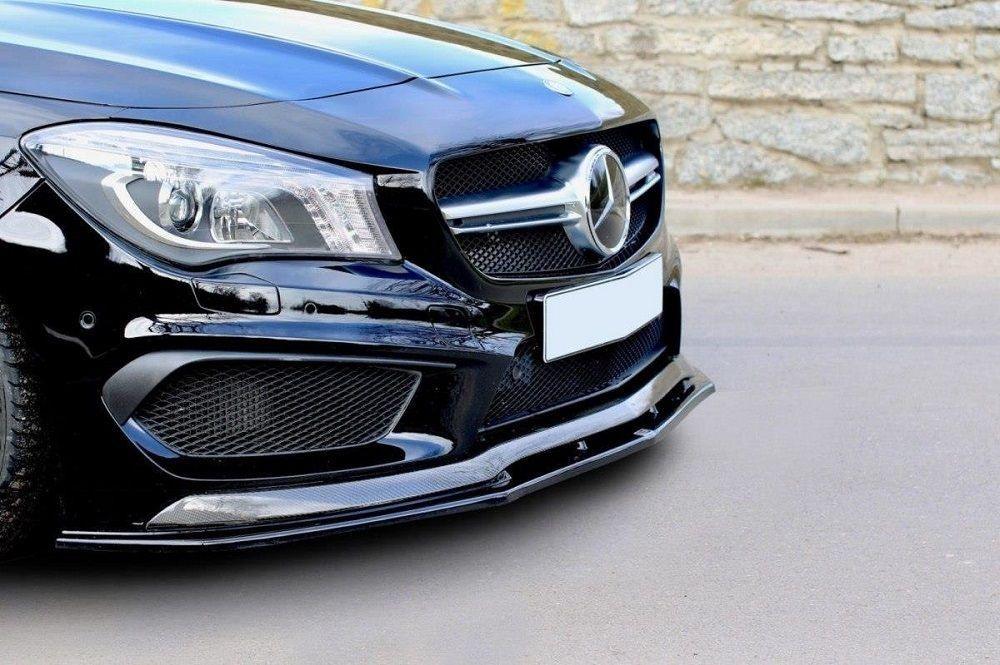 Front Lip / Front Splitter / Front Approach V.2 for Mercedes CLA 45 AMG C117 by Maxton Design