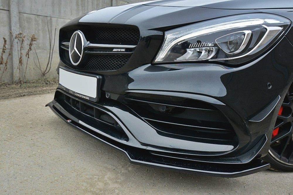 Front Lip / Front Splitter / Front Approach V.2 for Mercedes CLA A45 AMG C117 Facelift by Maxton Design