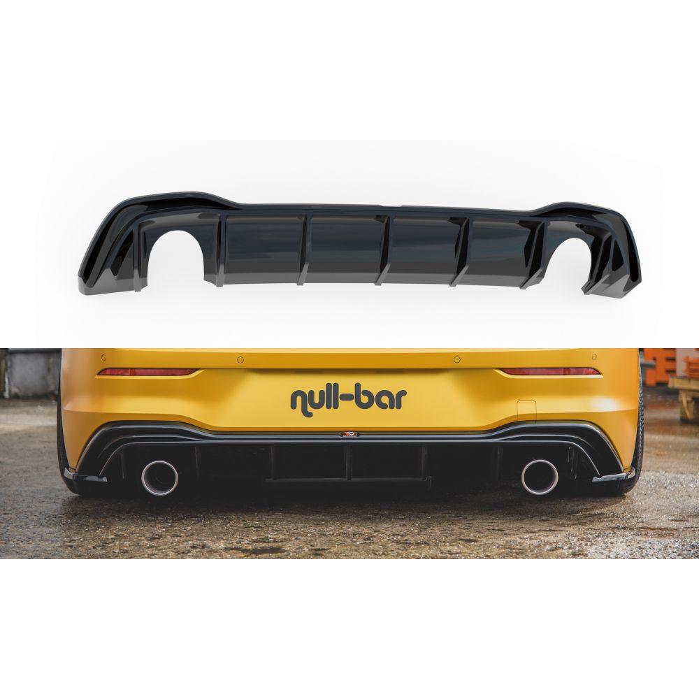 Rear diffuser in set with exhaust for VW Golf 8 for perfect GTI look from Maxton Design