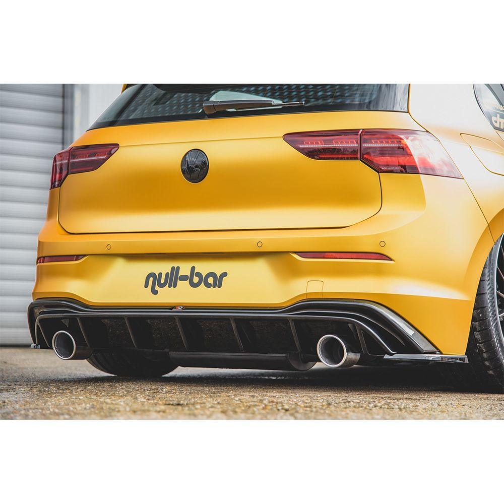Rear diffuser in set with exhaust for VW Golf 8 for perfect GTI look from Maxton Design