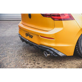 Rear diffuser in set with exhaust for VW Golf 8 for perfect GTI look from Maxton Design