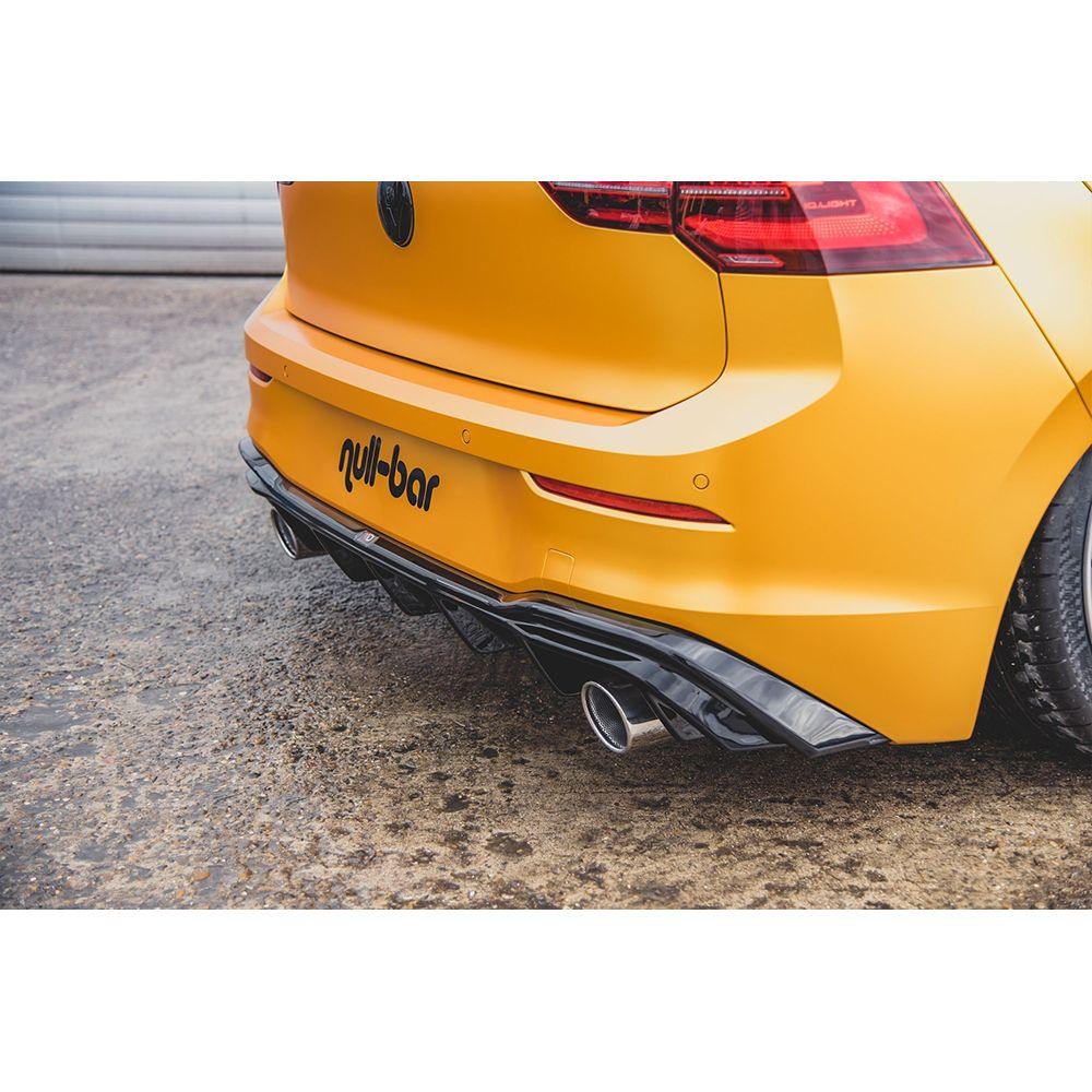 Rear diffuser in set with exhaust for VW Golf 8 for perfect GTI look from Maxton Design