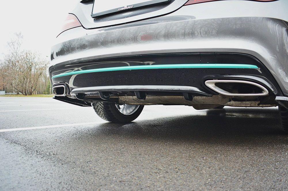 Rear diffuser extension for Mercedes CLA C117 AMG-Line facelift by Maxton Design