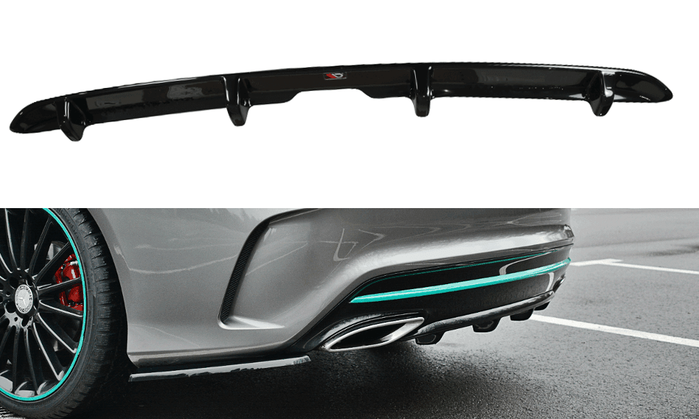 Rear diffuser extension for Mercedes CLA C117 AMG-Line facelift by Maxton Design