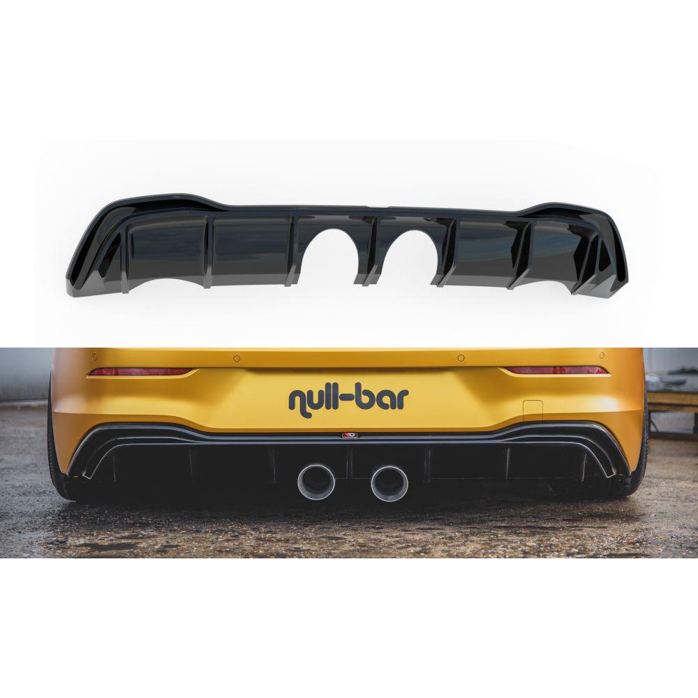 Rear diffuser in set with exhaust for VW Golf 8 for R32 look by Maxton Design