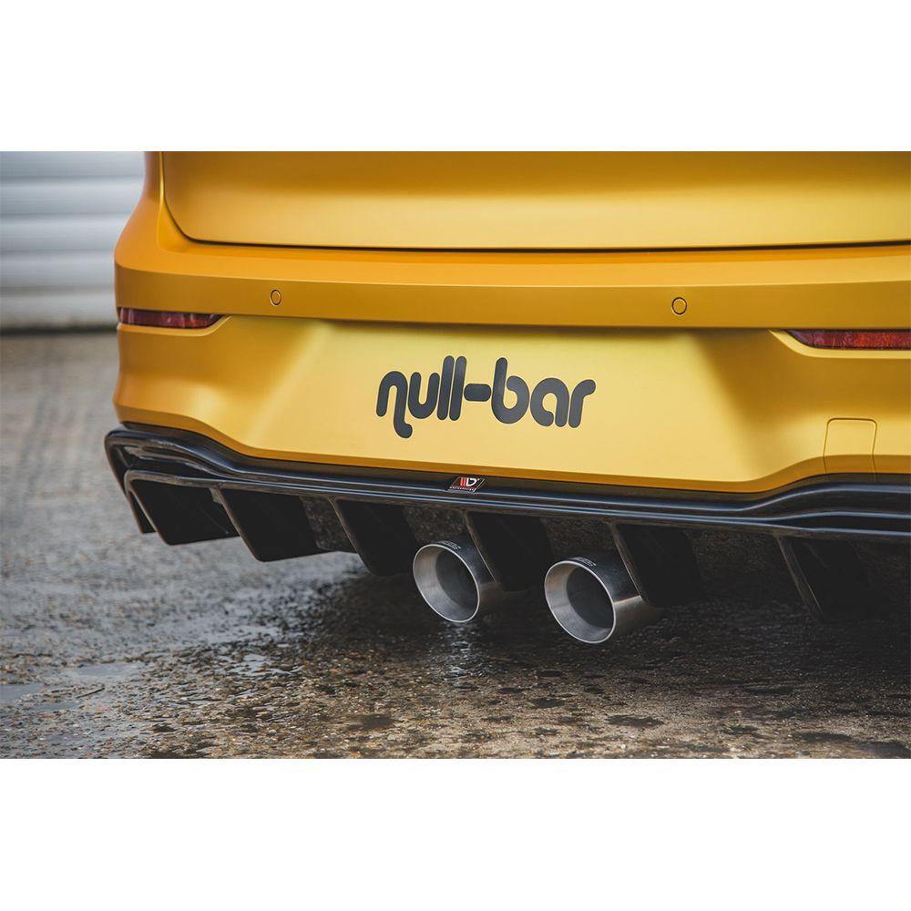 Rear diffuser in set with exhaust for VW Golf 8 for R32 look by Maxton Design