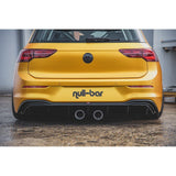 Rear diffuser in set with exhaust for VW Golf 8 for R32 look by Maxton Design