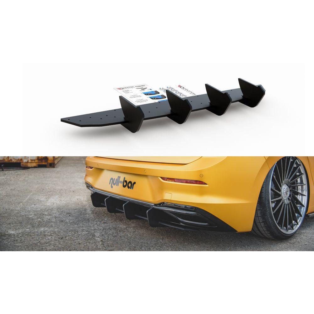 Rear Diffuser Extension V.2 for VW Golf 8 by Maxton Design